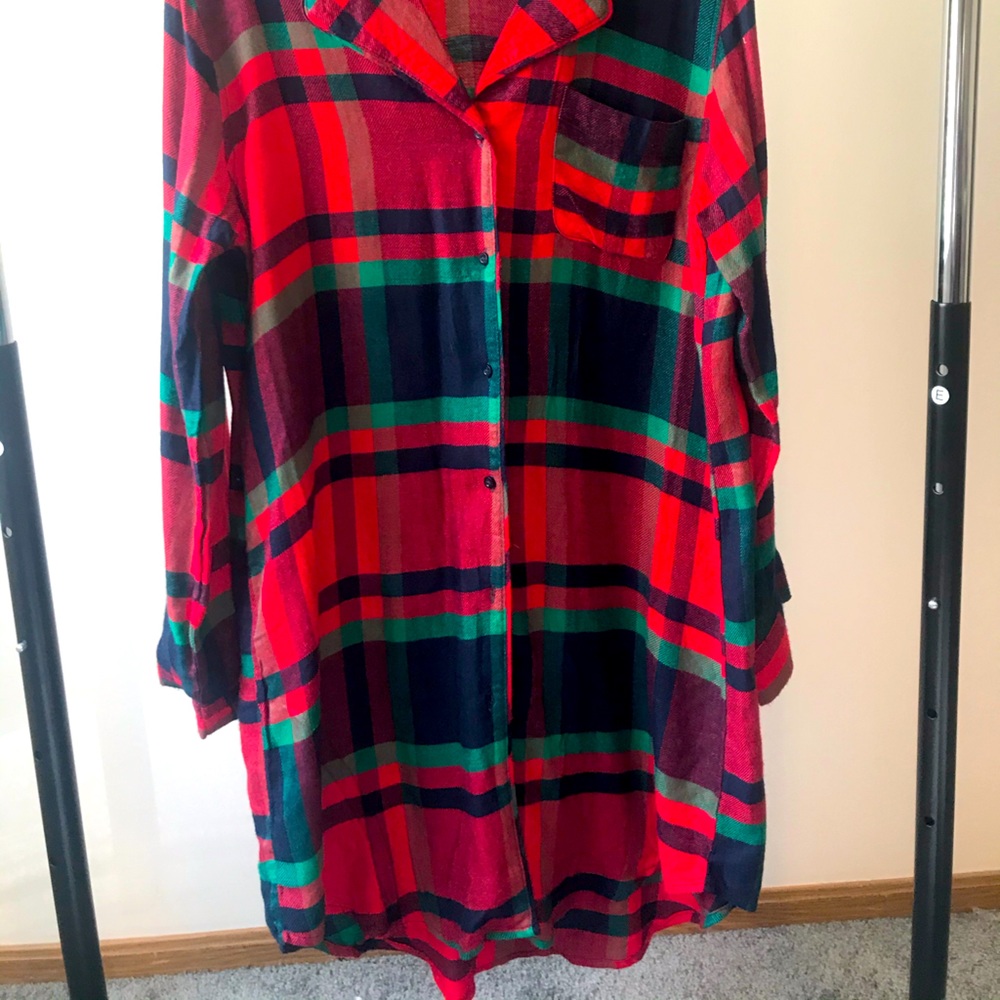 Plaid night dress